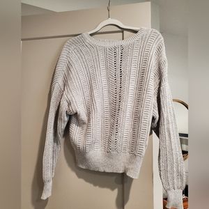 LARGE black Tape grey knit sweater